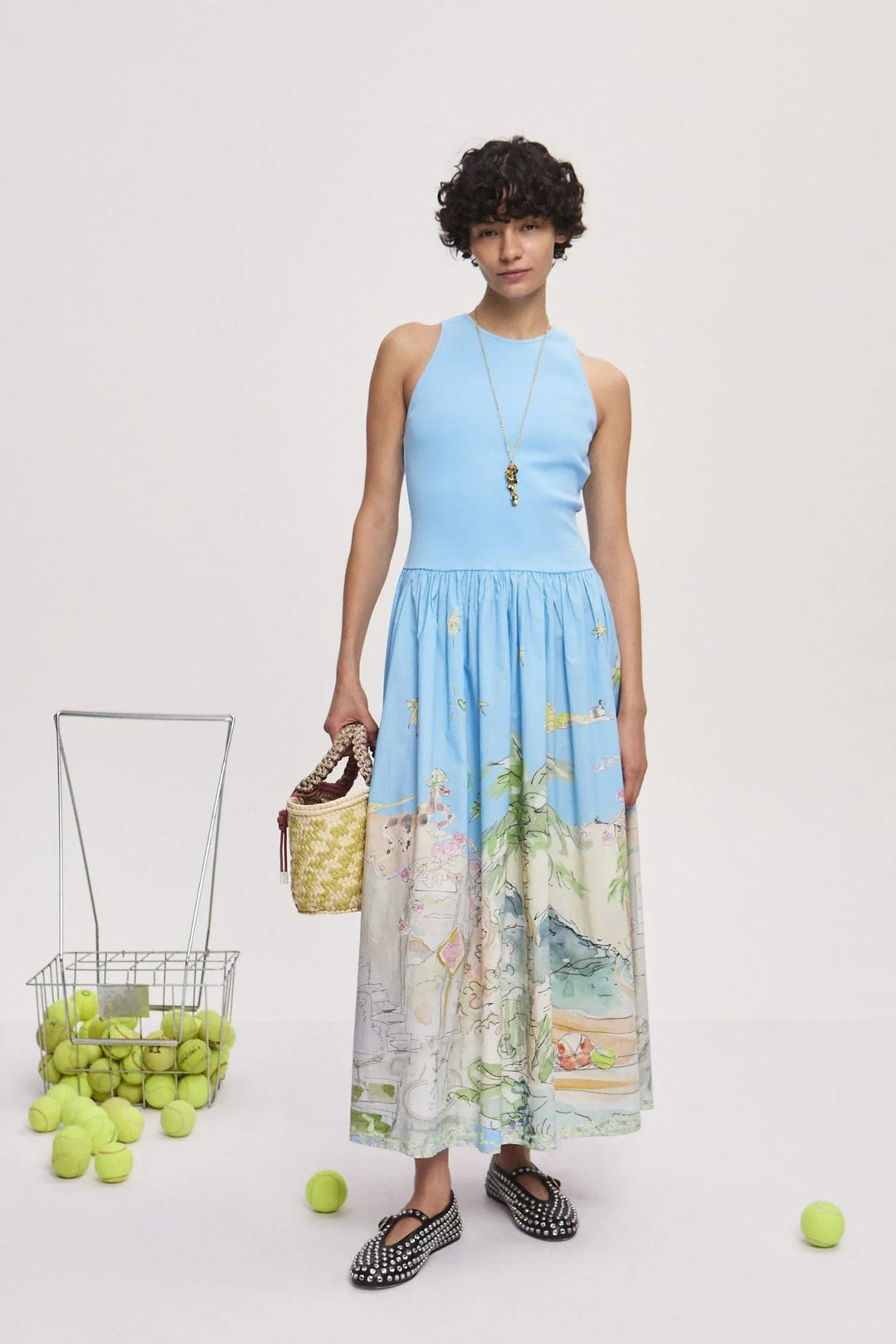 アヌークタンクミディドレス