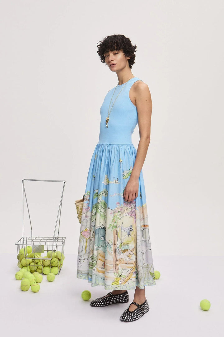 アヌークタンクミディドレス