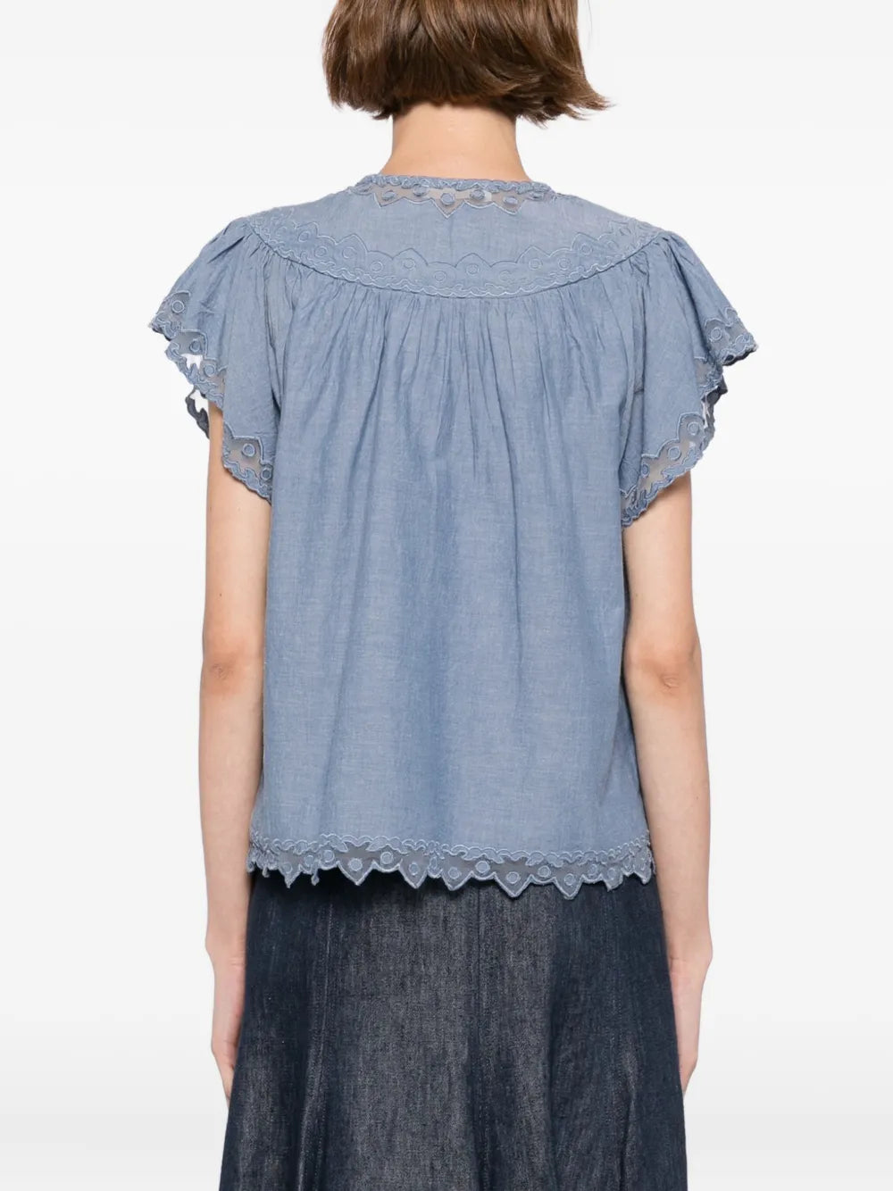 Effie Flutter Sleeve Top