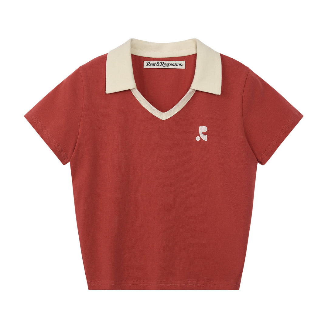 V-Neck Collar Top