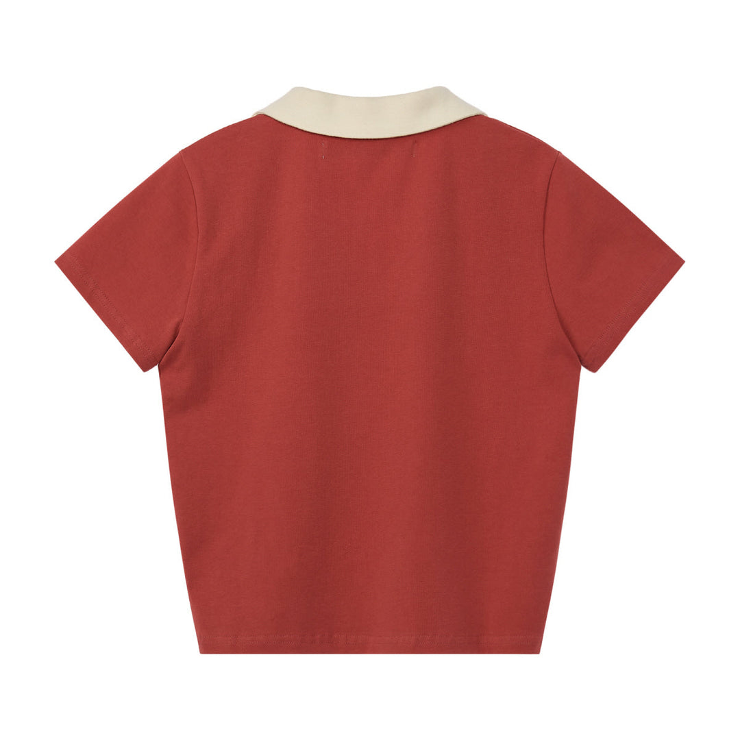 V-Neck Collar Top