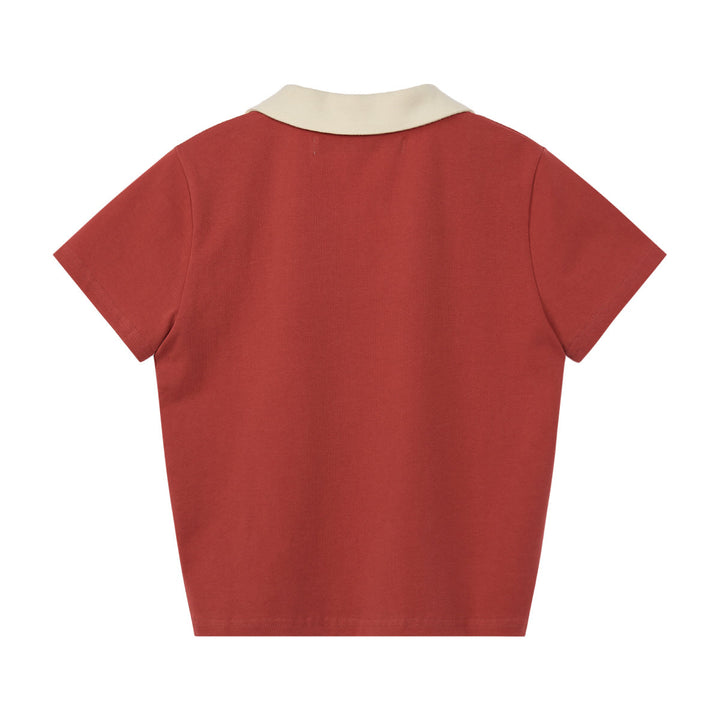 V-Neck Collar Top