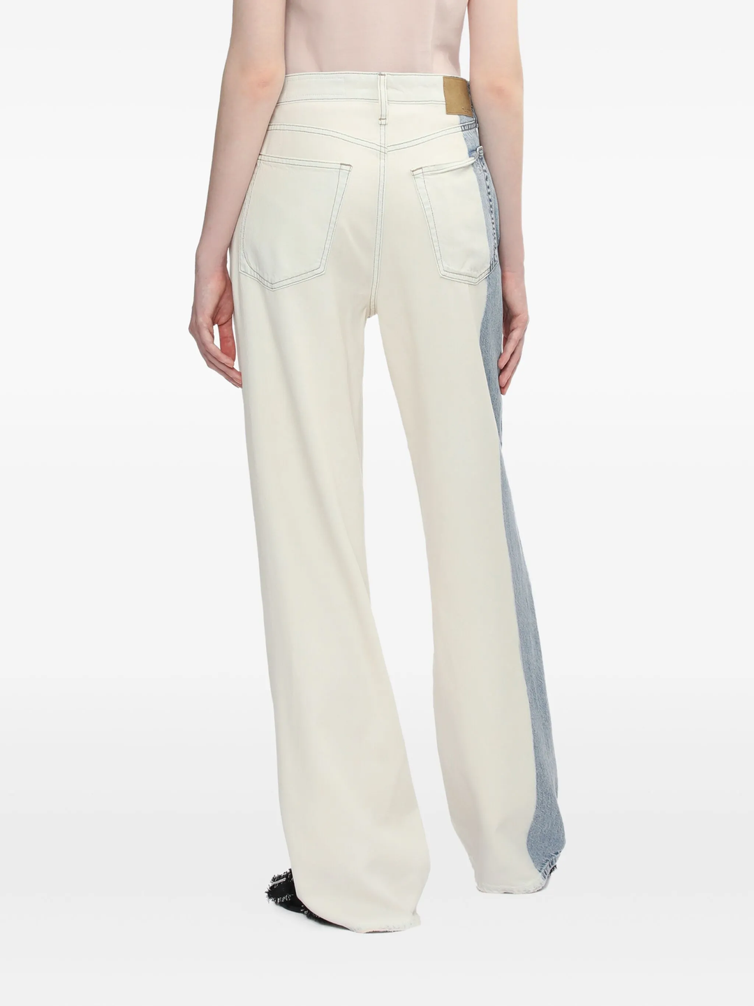 Featherweight Logan Mid-Rise Wide Leg Jeans