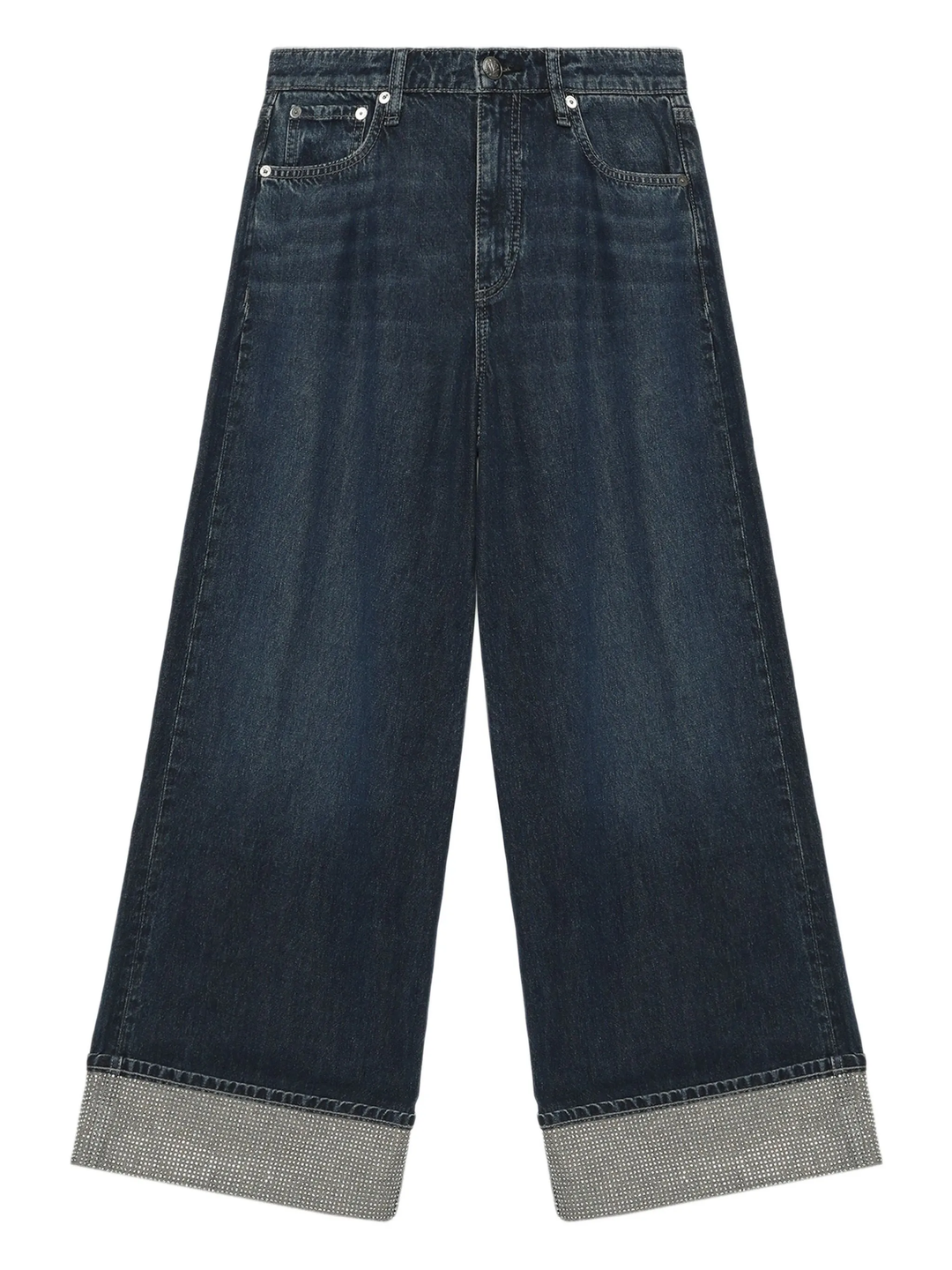 Sofie High-Rise Ankle Wide Leg Jeans