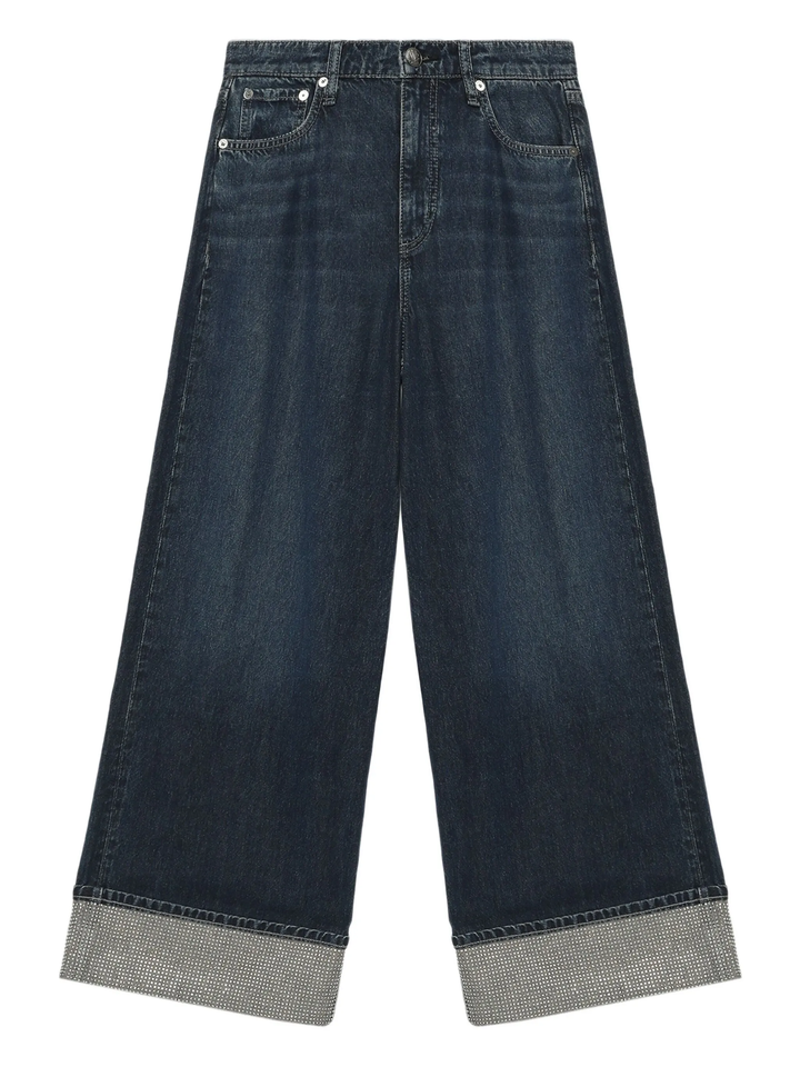 Sofie High-Rise Ankle Wide Leg Jeans