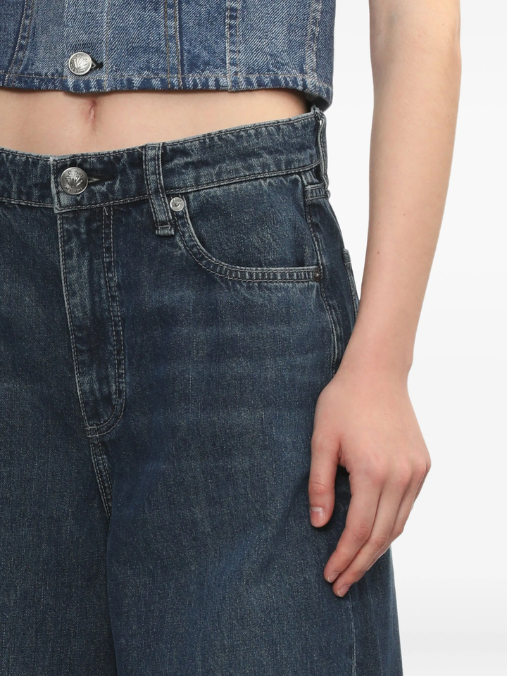 Sofie High-Rise Ankle Wide Leg Jeans