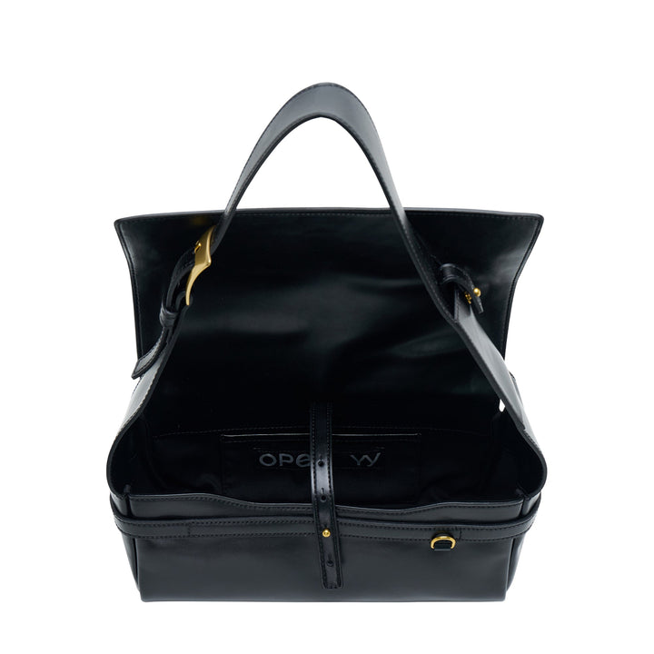 Leather Belting Duffle Bag