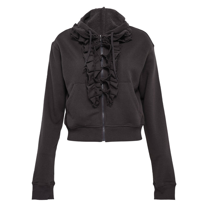 Ruffle Hoodie