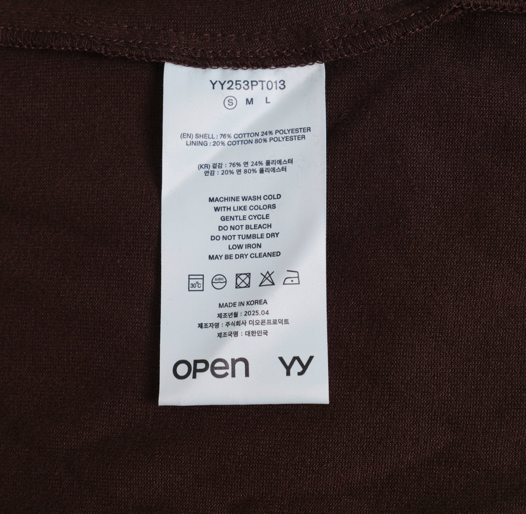 Rolled Waist Velour Cargo Pants