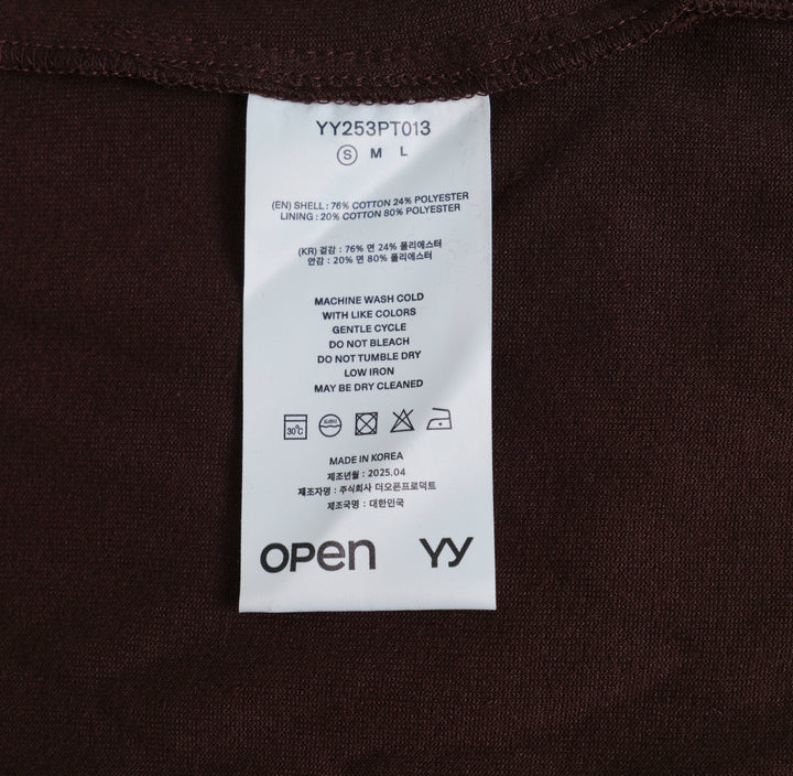Rolled Waist Velour Cargo Pants