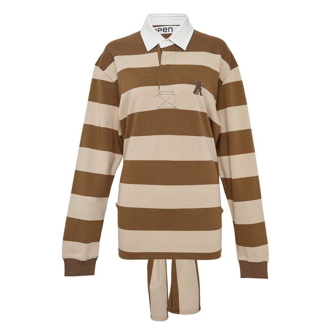 Stripe Trim Rugby Shirt