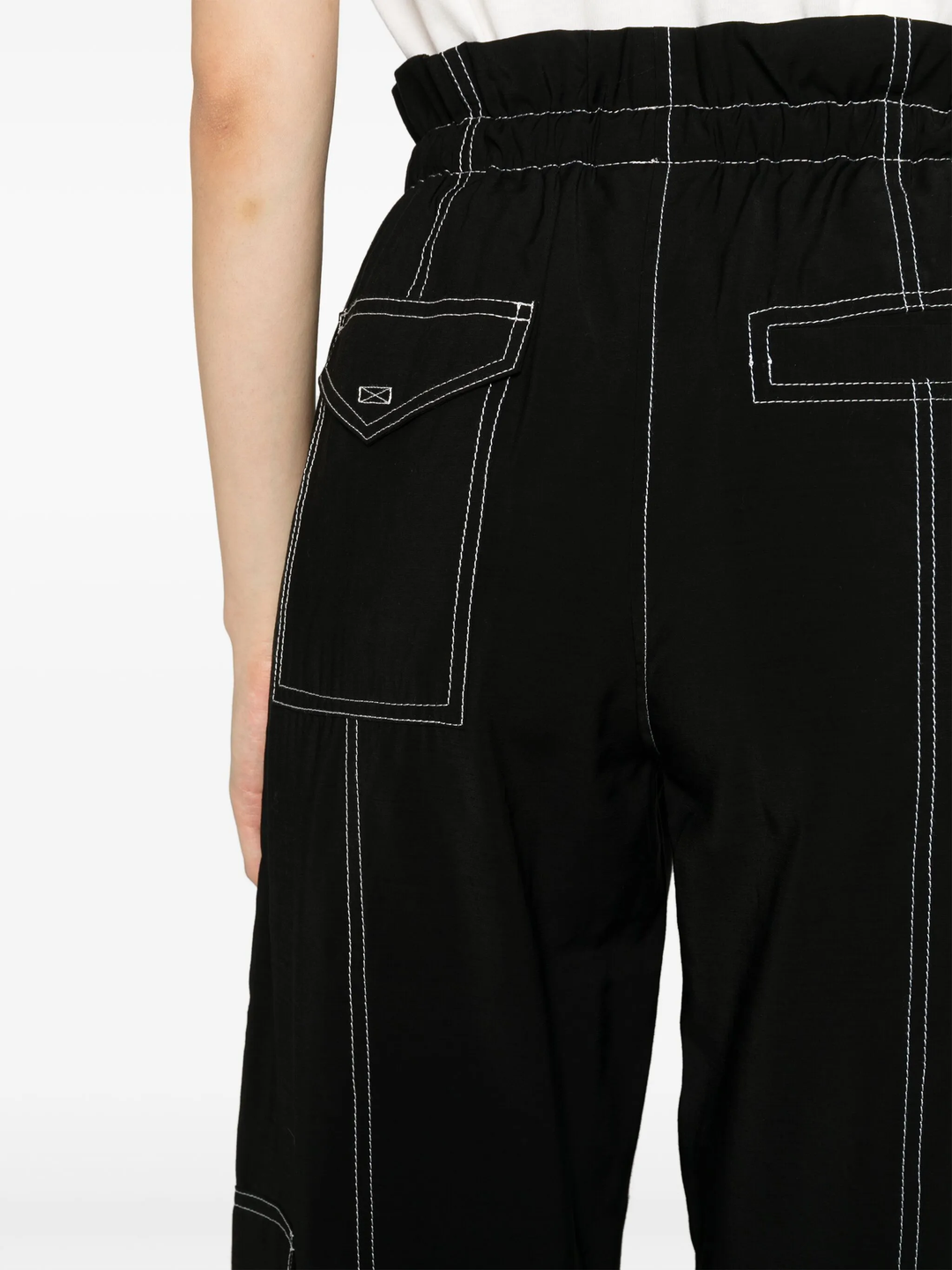 Light Slub High Waist Pocket Pants