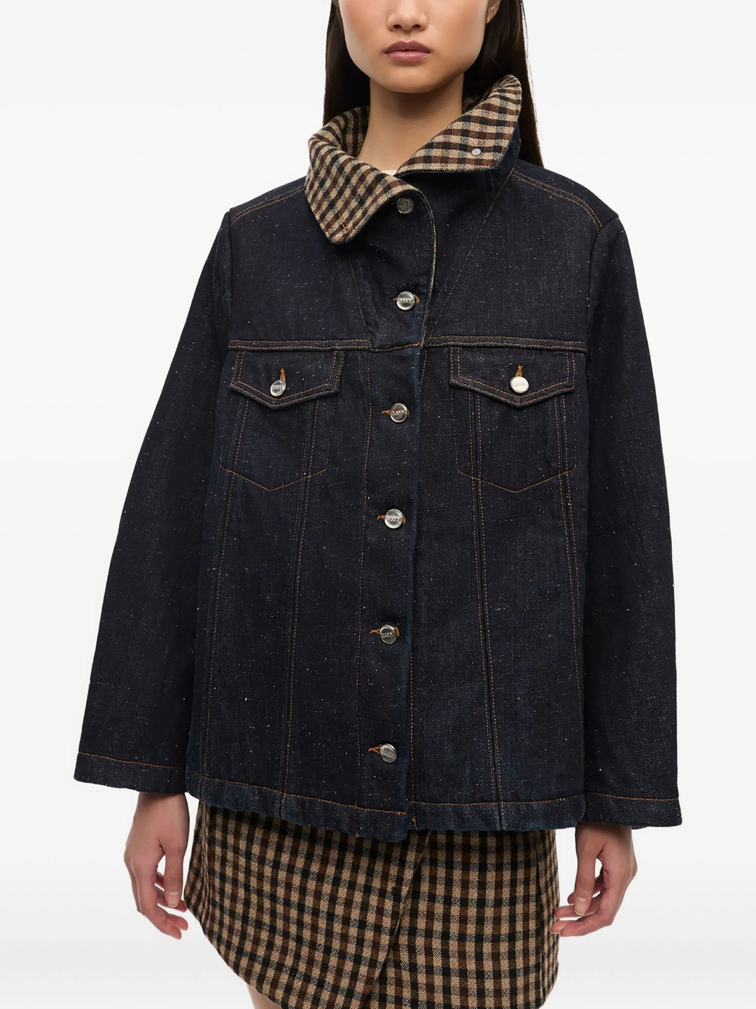 Neppy Denim Bonded Jacket