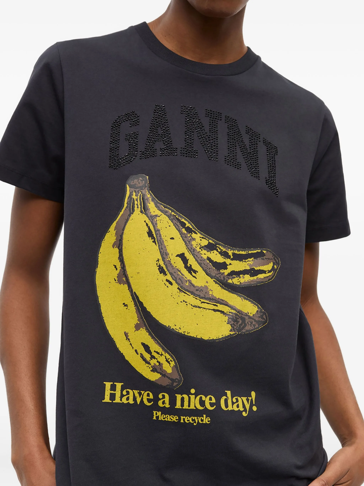 Basic Cotton Jersey Banana T-Shirt