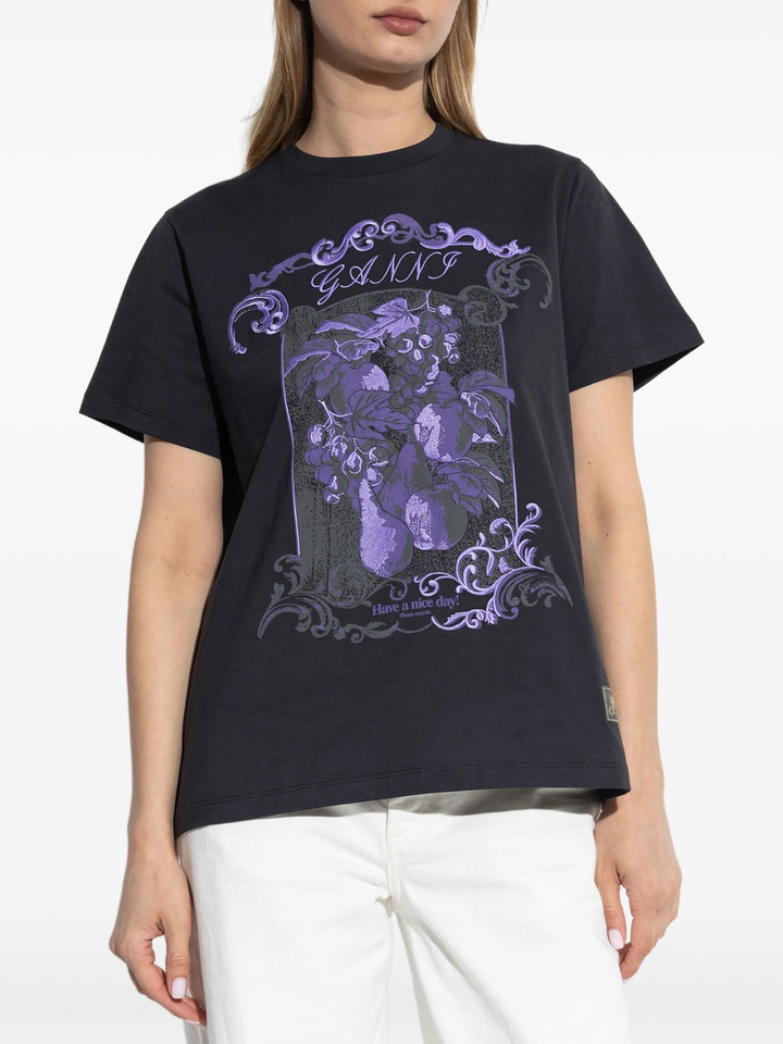 ベーシックコットンジャージーダマスクリラックスフィットTシャツ