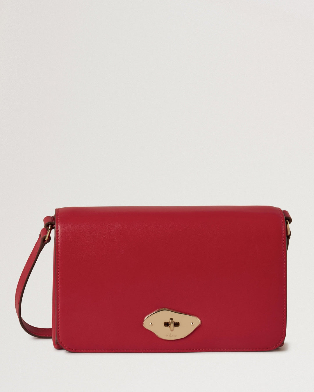 Lana Wallet On Strap Scarlet Red High Gloss Leather