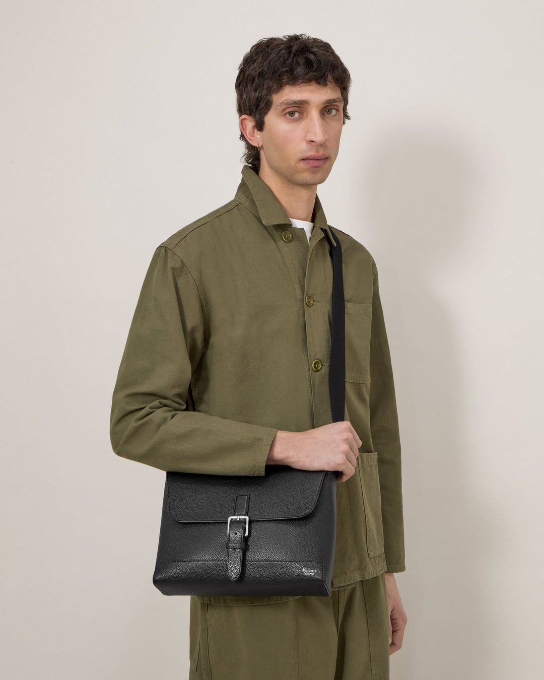 Small Chiltern Crossbody Messenger Black Small Classic Grain