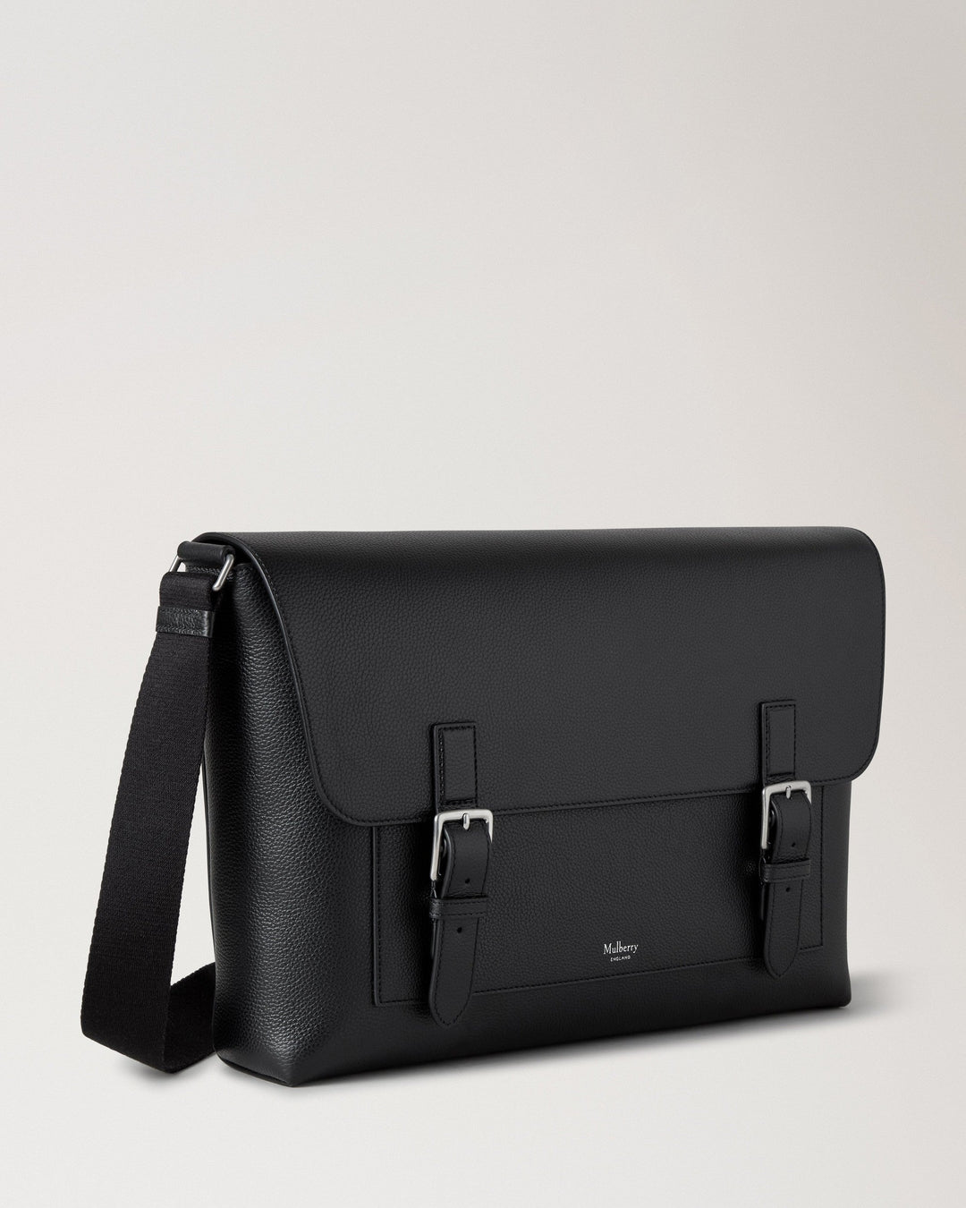 Chiltern Crossbody Messenger Black Small Classic Grain