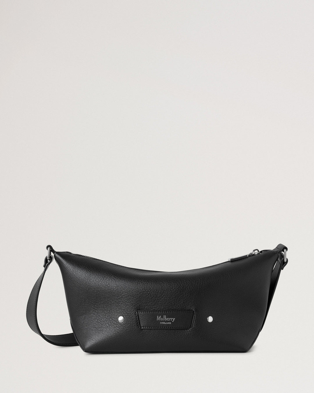 Rye Small Messenger Black Supple Calf