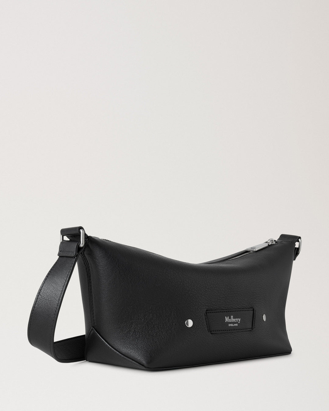 Rye Small Messenger Black Supple Calf