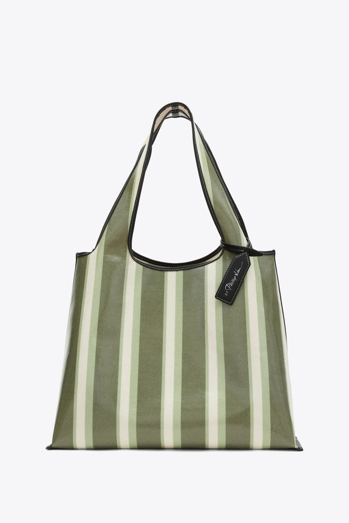 Dual Stripe Market Tote