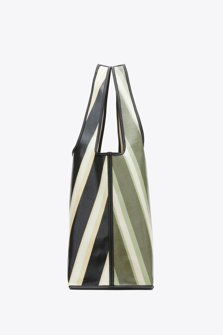 Dual Stripe Market Tote