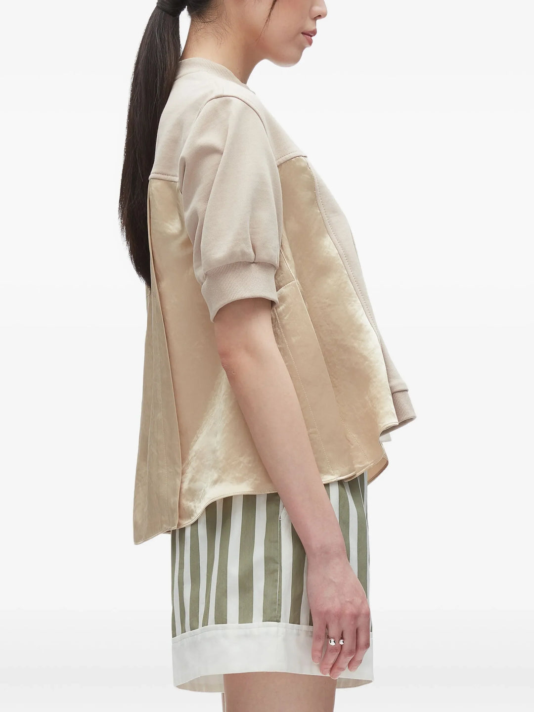 サテンフランスコンボテリートップ