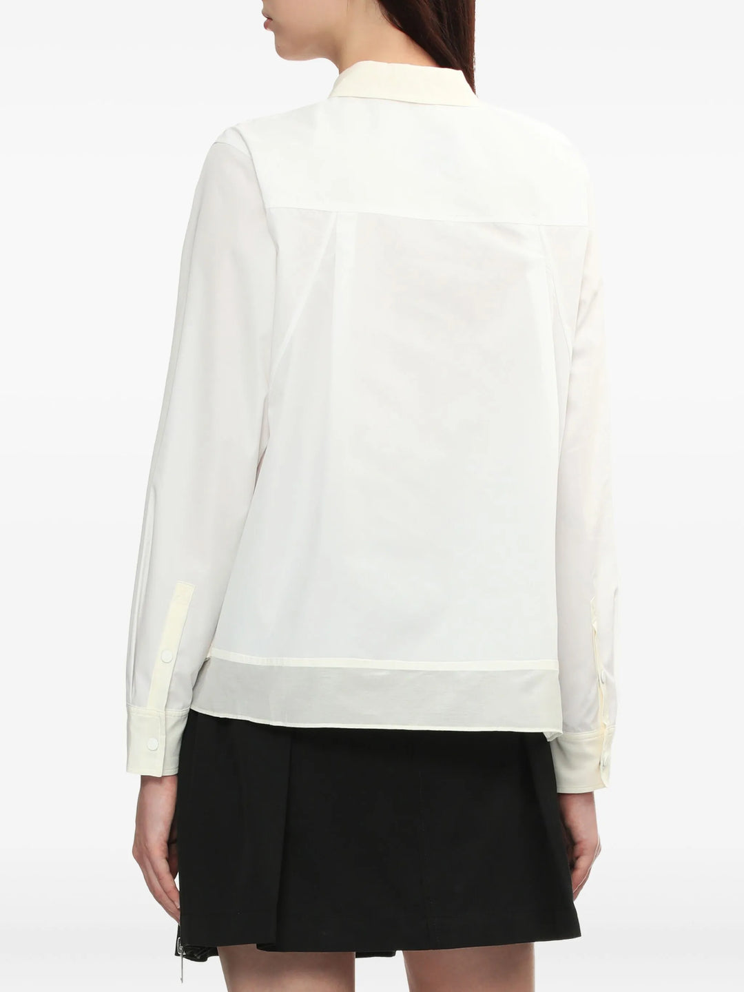 フリルヘム付きシャツ