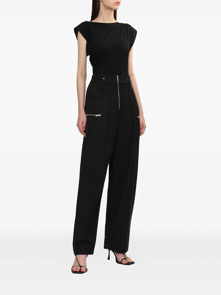 Double Zip Wide Leg Pant
