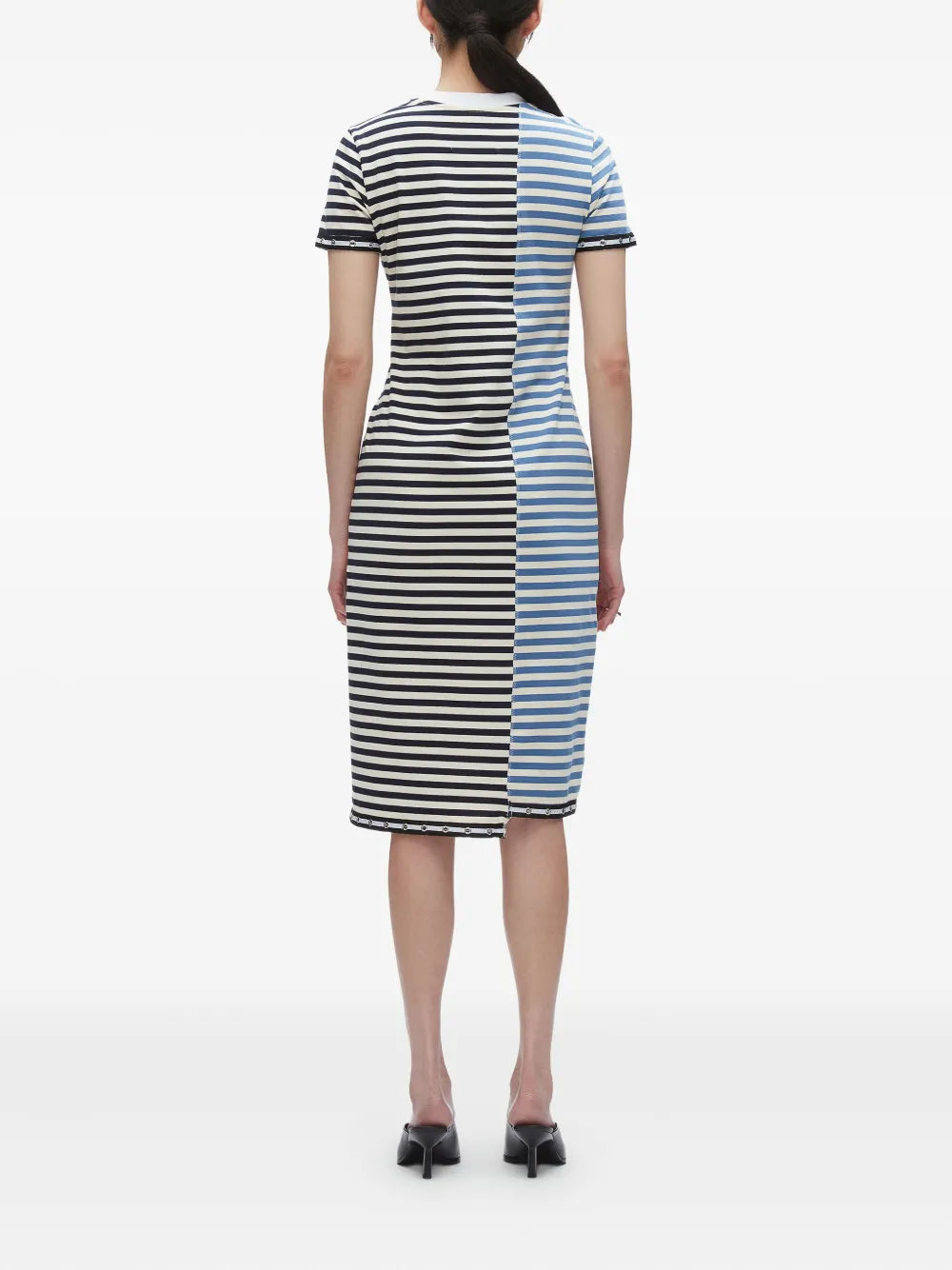 Patchwork Stripe T-Shirt Dress