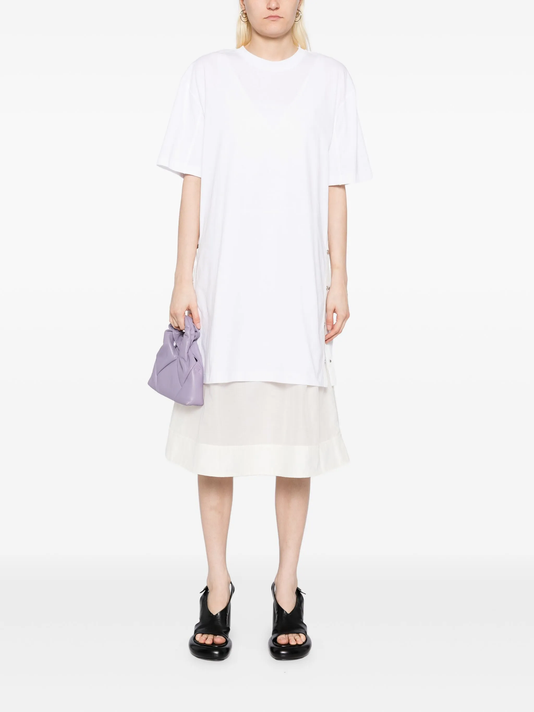 Oversized T-Shirt Combo Dress