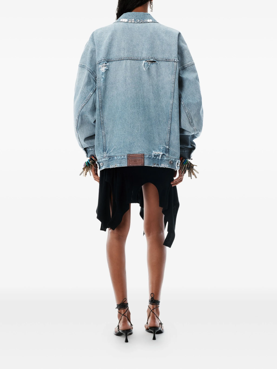 Distressed Oversized Trucker Jacket
