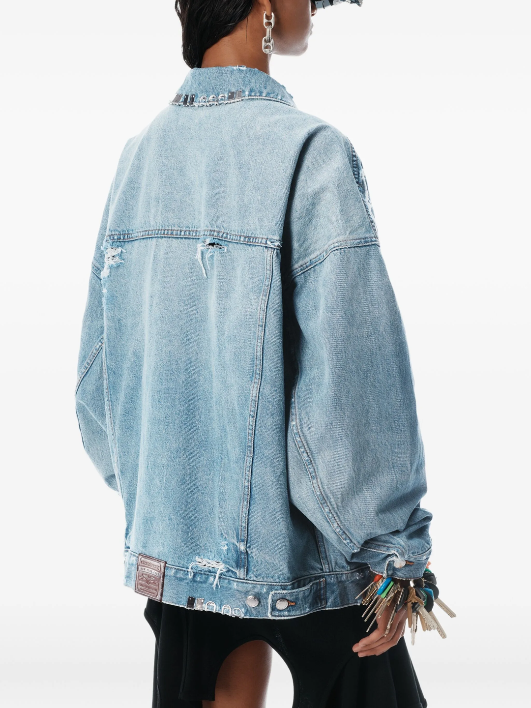 Distressed Oversized Trucker Jacket