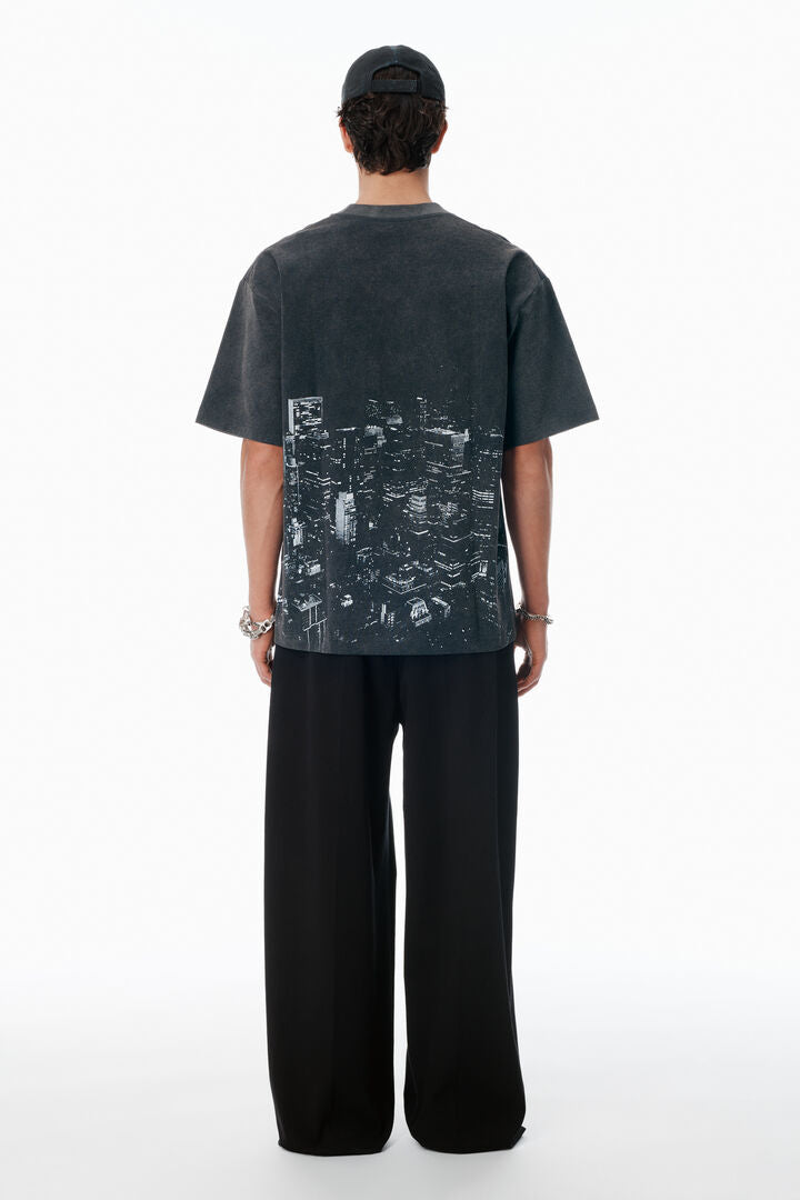 NY Skyline Crystal Hotfix T-Shirt