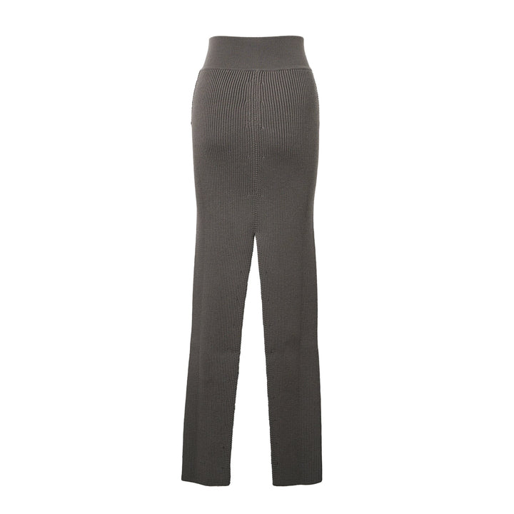 Short Sliced Skirt Wool Knit
