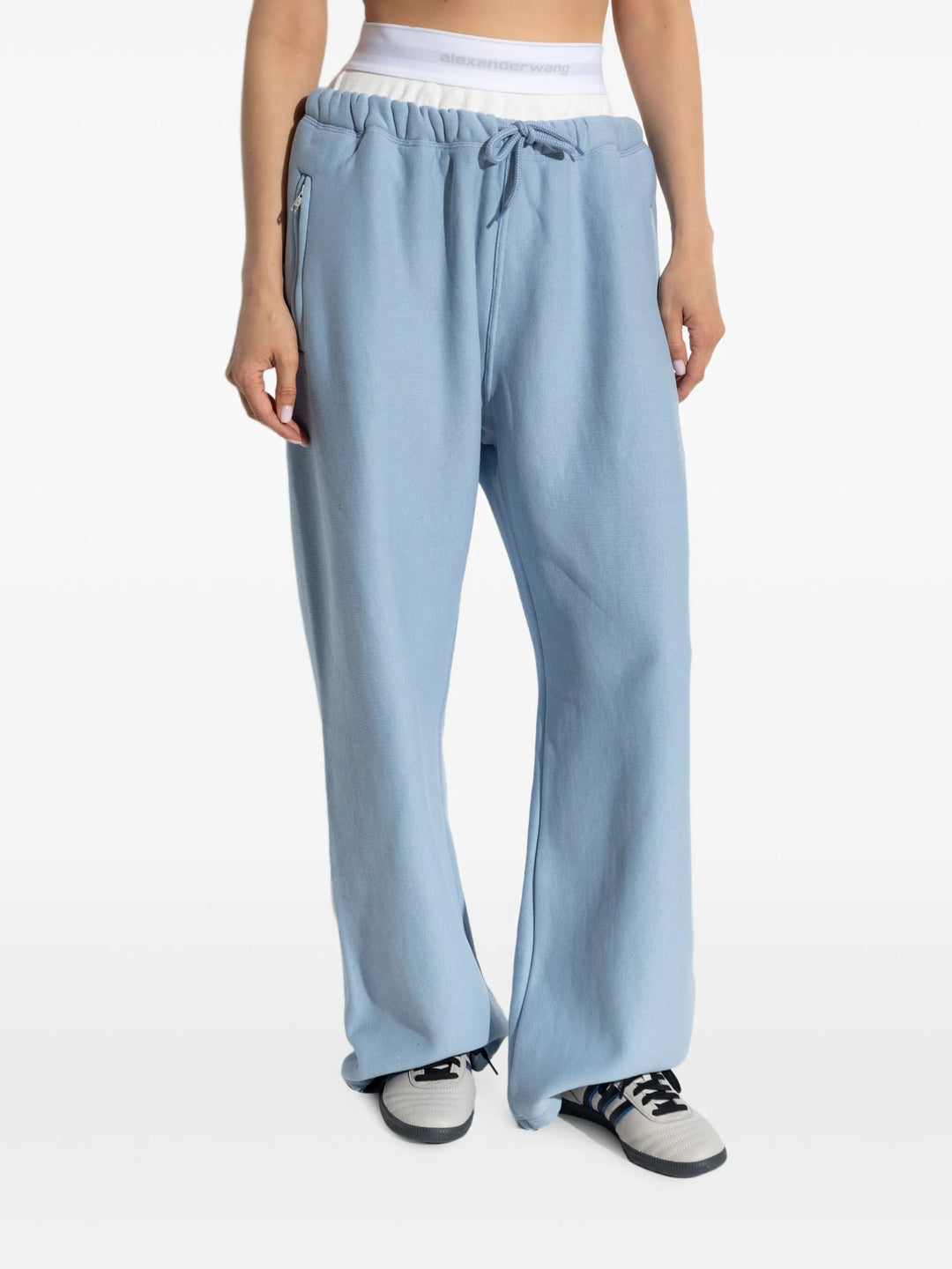 Wide Leg Sweatpant With Logo Elastic