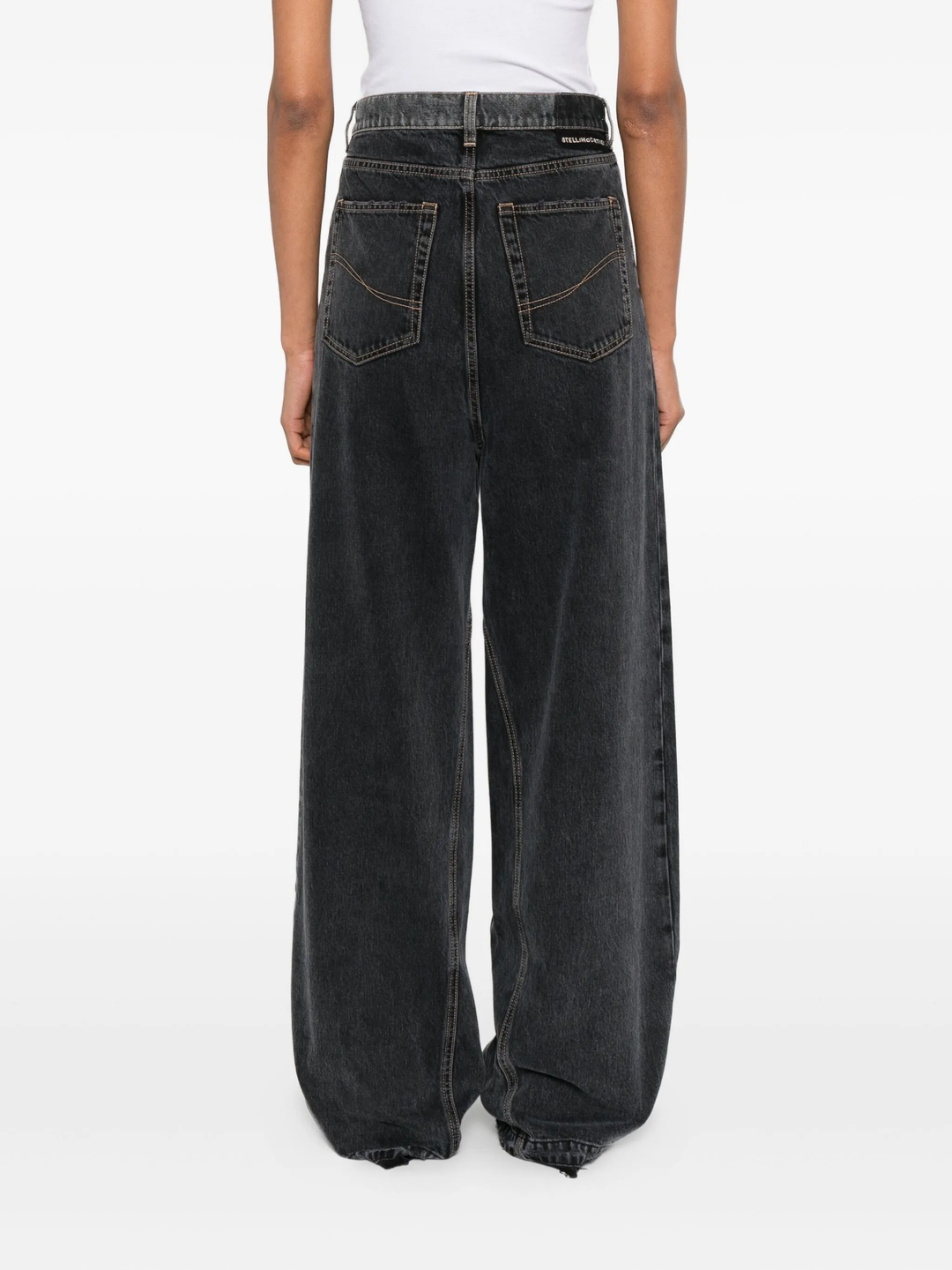 Double Black Denim Jeans