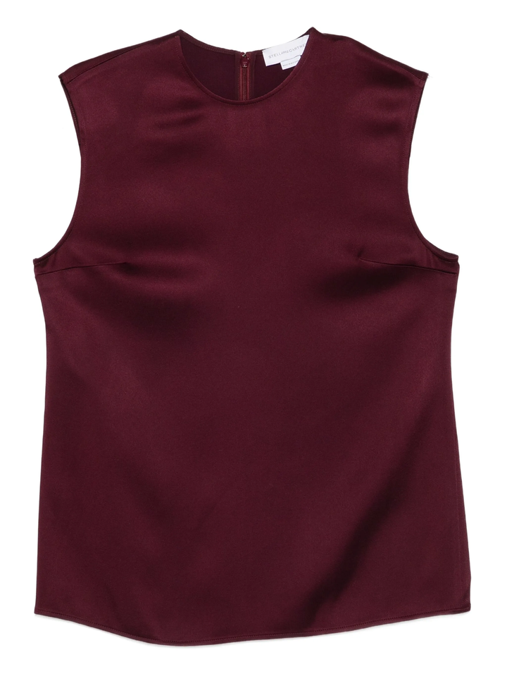 Satin Sleeveless Top