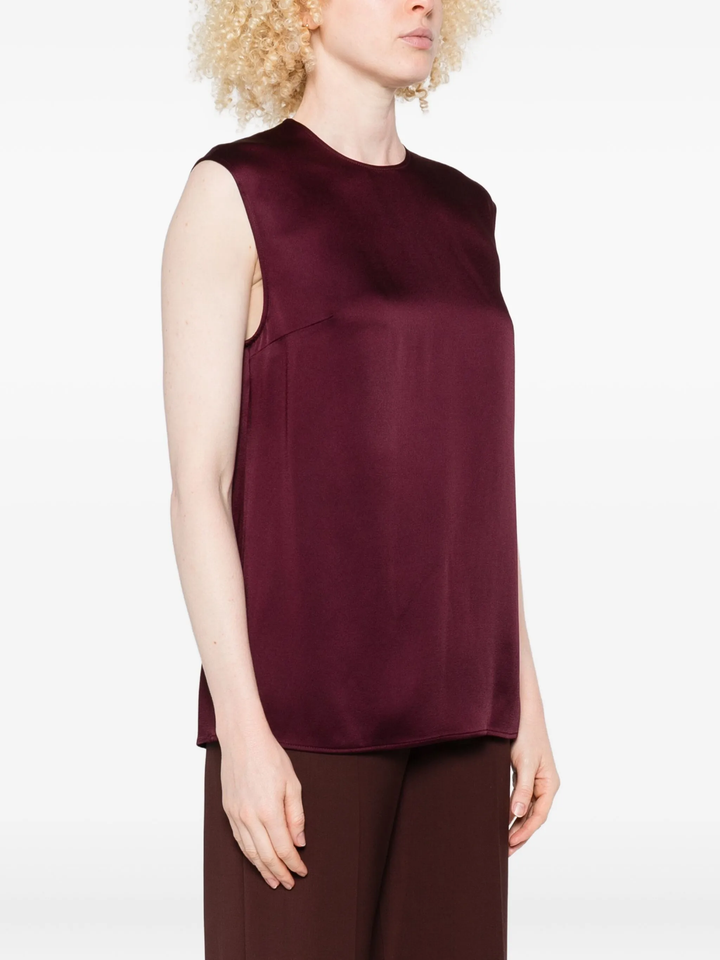 Satin Sleeveless Top