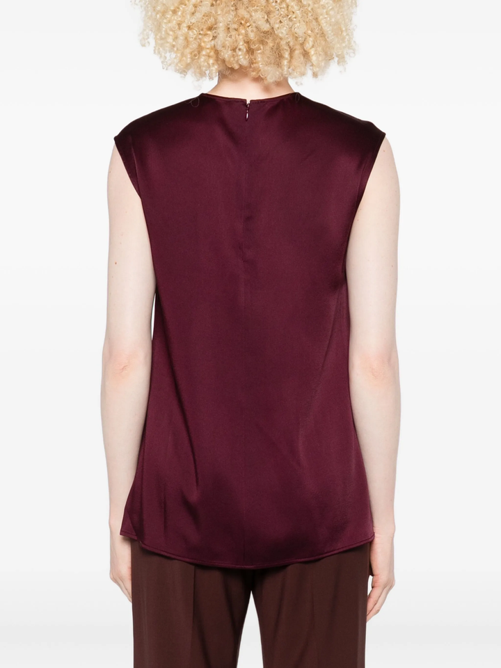 Satin Sleeveless Top