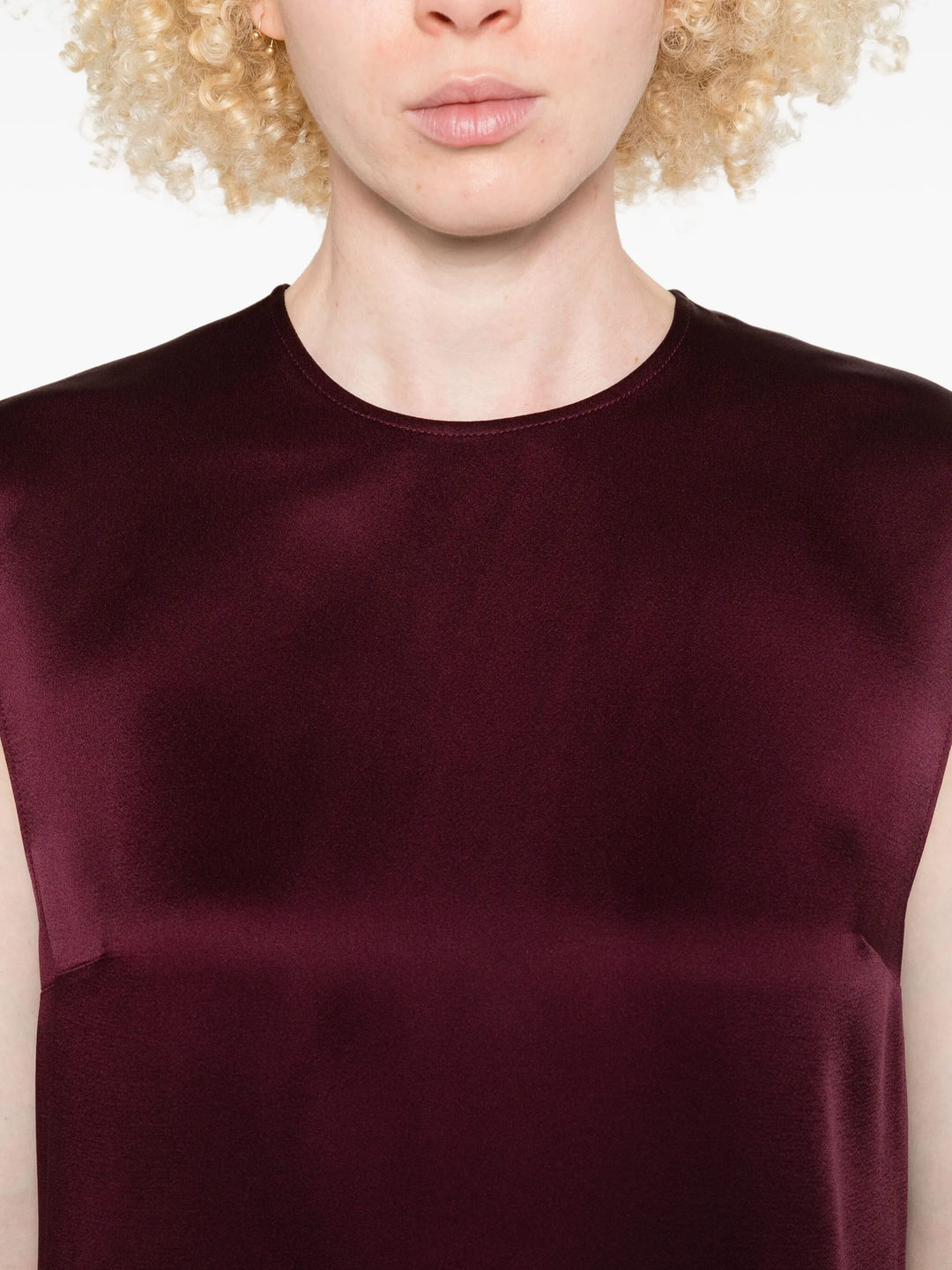 Satin Sleeveless Top