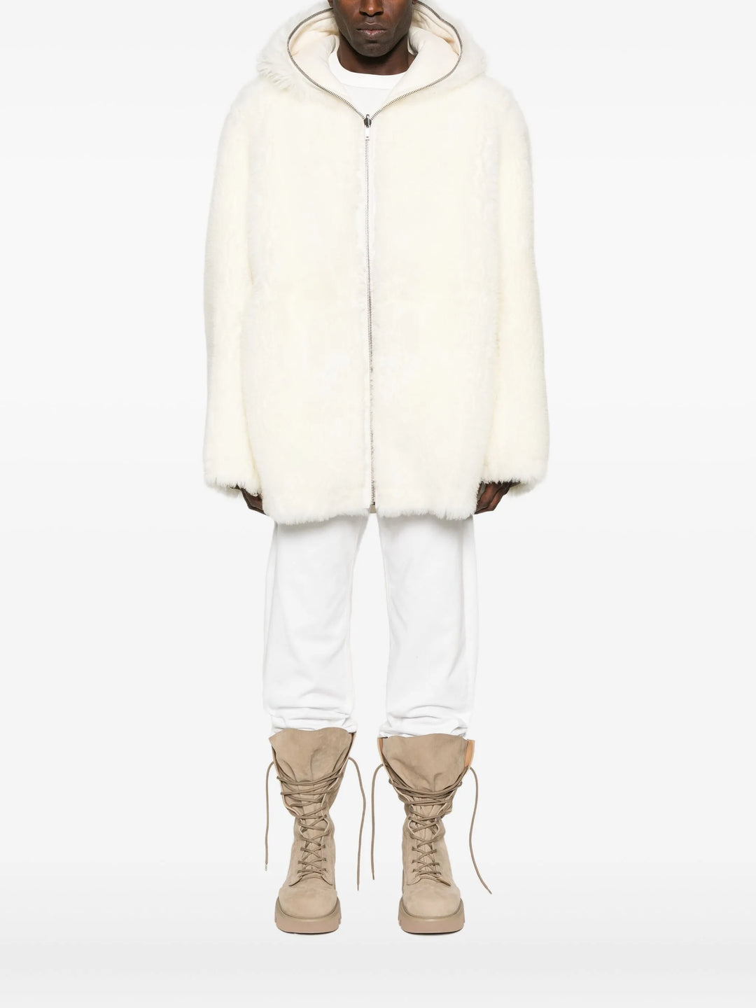 Gimp Mac Cropped Albino Shearling