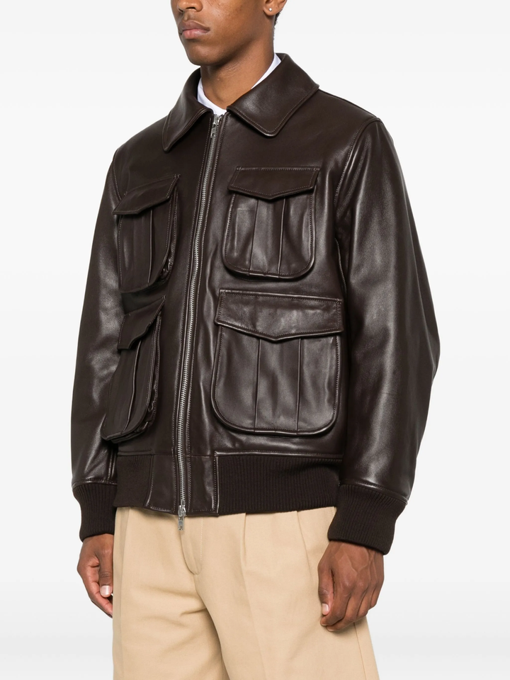 Oversized Multi Pocket Aviator Jacket