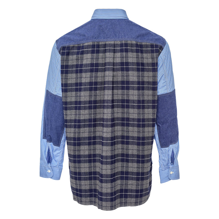 Cotton Stripe X Cotton Flannel Shirt