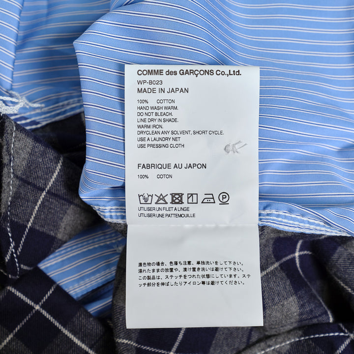 Cotton Stripe X Cotton Flannel Shirt