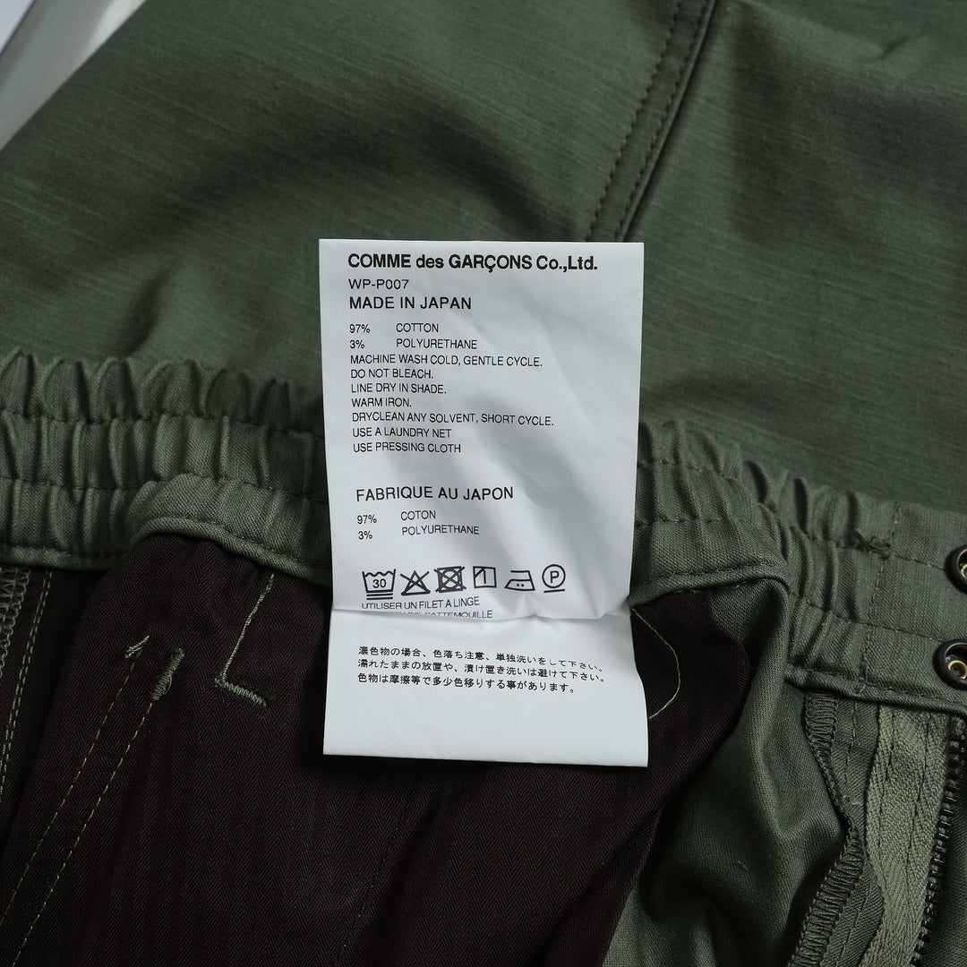 Cotton Urethane Back Satin Pants