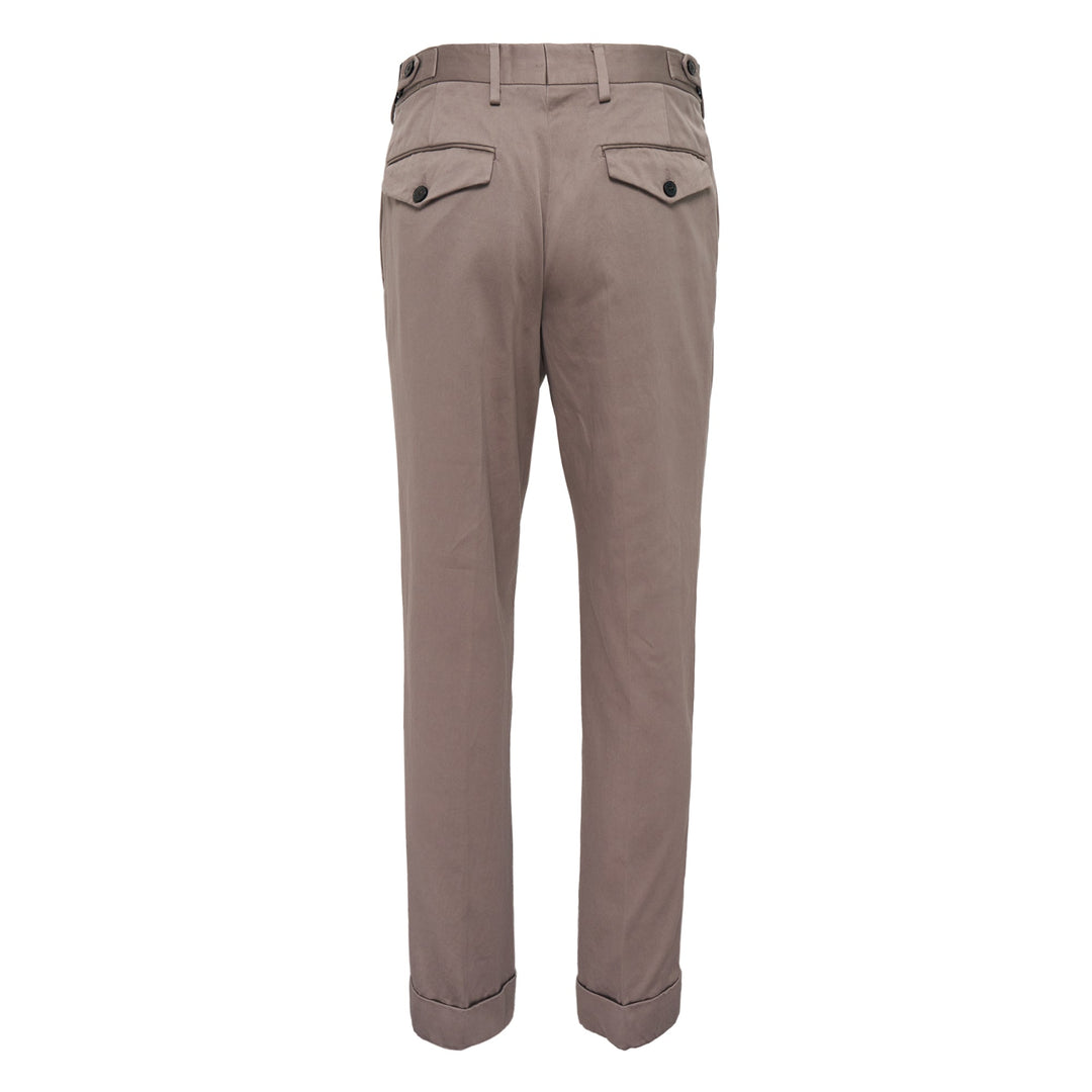 Regular Fit Cropped Cuff Pants
