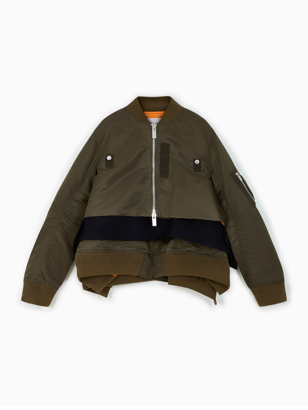 Nylon Twill X Wool Melton Blouson