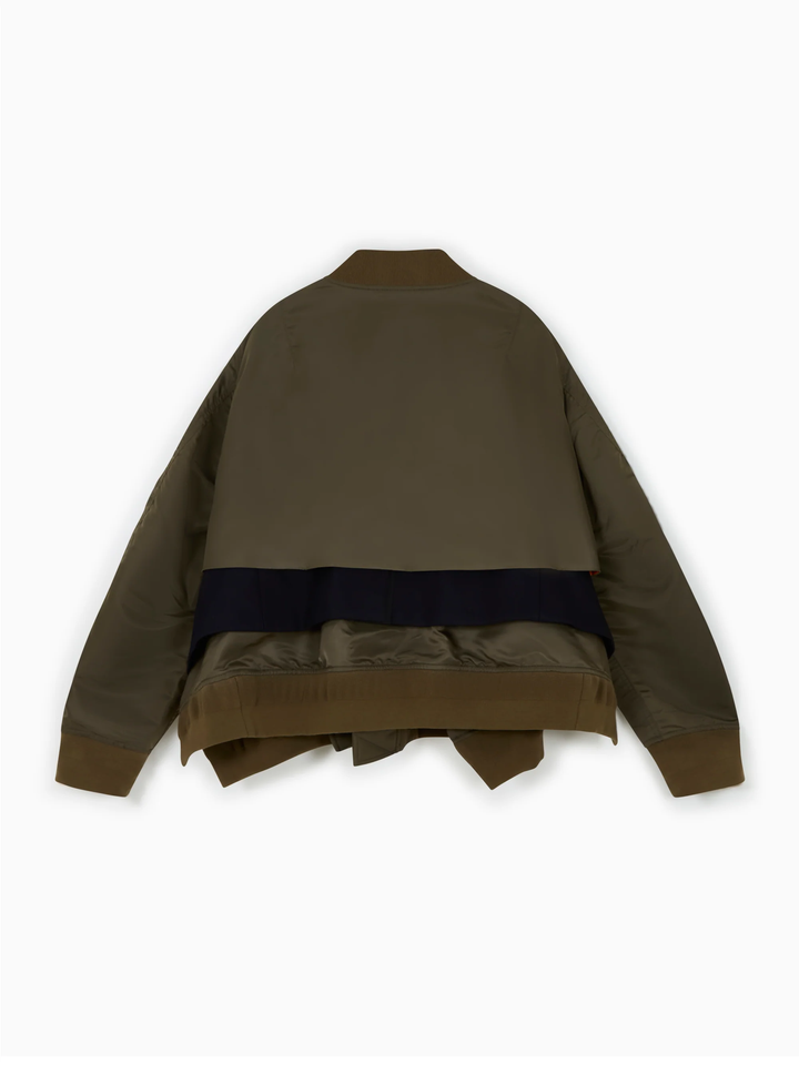 Nylon Twill X Wool Melton Blouson