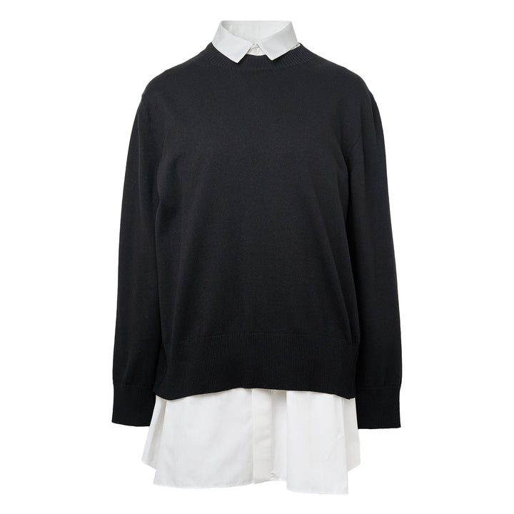 Poplin x Cotton Knit Dress